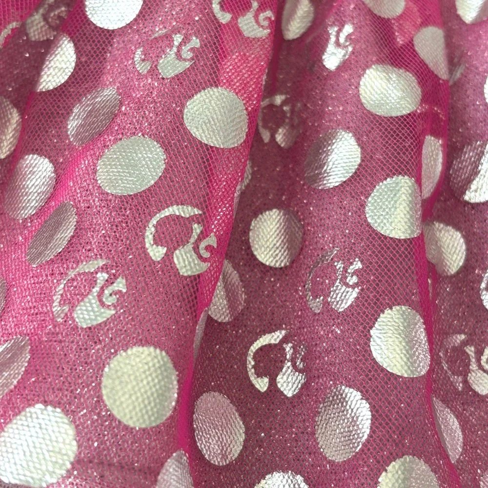 Build a Bear BAB‎ x Barbie Dress Shoes Set Glittery Pink Polka Dot Outfit
